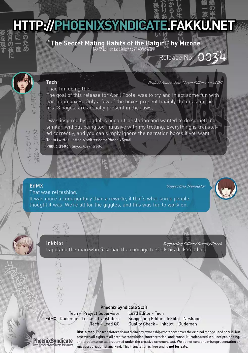 The Secret Mating Habits of the Batgirl