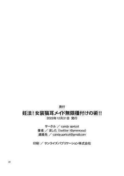 [candy apricot (Mashita)] Ninpou! Josou Nekomimi Maid Mugen Tanetsuke no Jutsu!! [Digital]