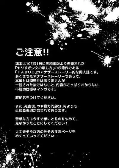 [Tentoumushi no Sanba (Nanahoshi Tentoh)] TABOO ~If story~ [Chinese] [下北泽幕府] [Digital]