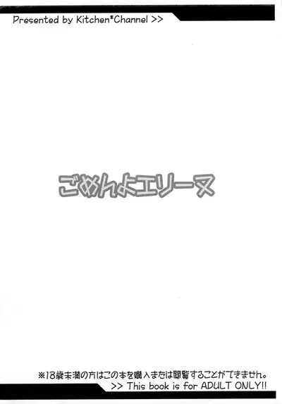 (C85) [Kitchen*Channel (kicchan)] Gomen yo Elin (TERA)