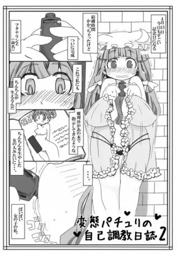 [Kouhuku Shigen (ryokutya)] Hentai Patchouli no Jiko Choukyou Nisshi 2 (Touhou Project) [Digital]