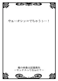 俺の姉貴は記憶喪失-セックスってなぁに?