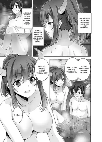 Tottemo H na Succubus Onee-chan to Onsen de Shippori Sex