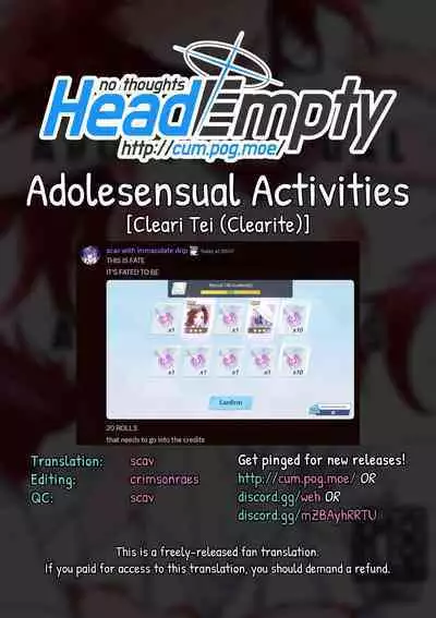 Seishun Katsudou | Adolesensual Activities