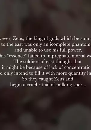 The journey of Zeus to the east