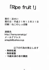 (C77) [Hamasei (Tetsu Kui)] Ripe fruit! (Fresh Precure!)